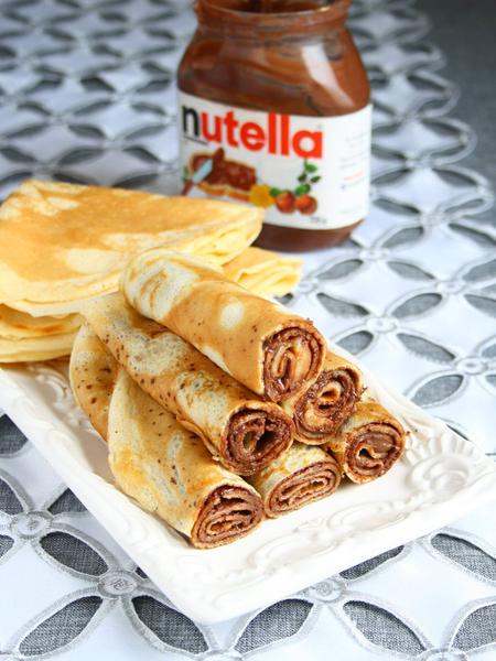 Clătite cu Nutella